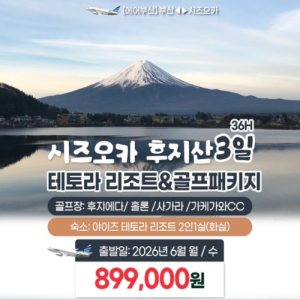 [2026] 6월 시즈오카 2색 특가 3일 부산 - 시즈오카 -> 에어부산 직항