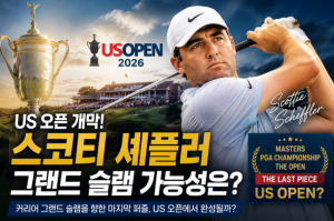 "[2026] US 오픈 개막! 스코티 셰플러 그랜드슬램 도전, 우승 후보 총정리"