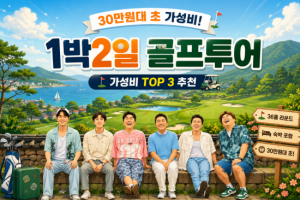 [2026] 30만원대로 즐기는 국내 1박2일 골프 투어 추천 BEST 3 | 가성비 골프패키지 총정리