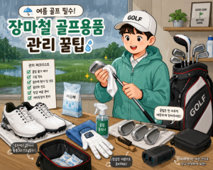 [2026] 여름 골프 필수! 장마철 골프용품 관리 꿀팁 10가지｜클럽·그립·골프화 관리법 총정리