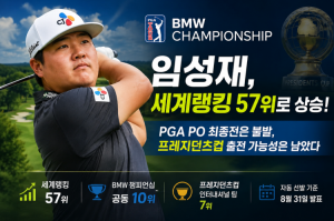 [프리미엄 골프 뉴스] 임성재 세계랭킹 57위 상승! BMW 챔피언십 공동 10위…프레지던츠컵 출전 가능성은?